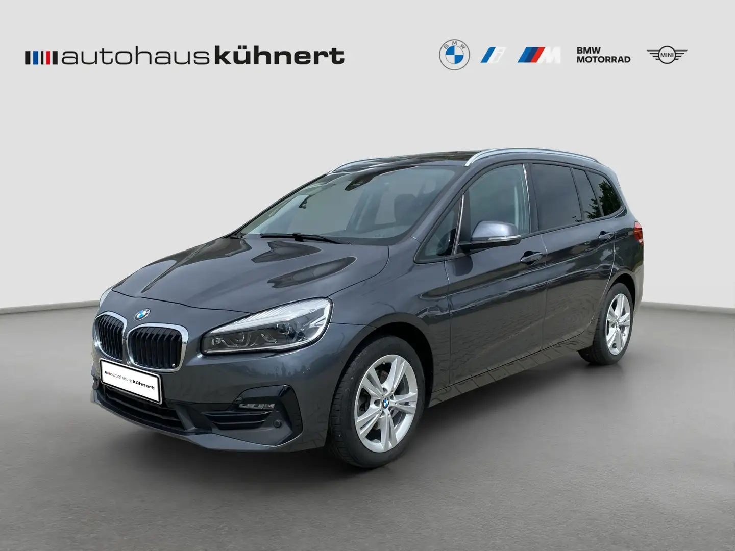 BMW 218 i Gran Tourer Sport Line LED SpurAss AHK Navi Park Grijs - 1