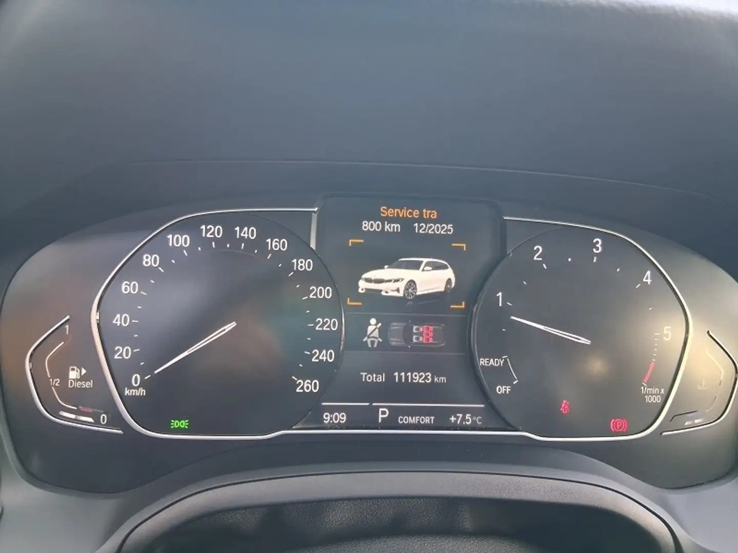 BMW 318 318d 48V Touring Business Advantage Blanc - 2