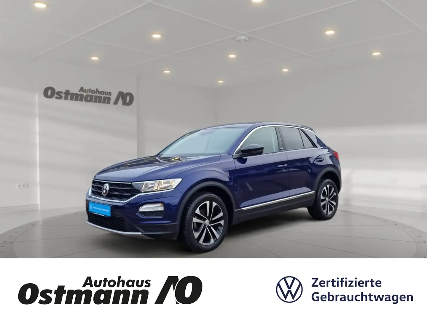 Volkswagen T-Roc 1.0 TSI Style AHK KlimaA LM Navi PDC SHZ Blau - 1