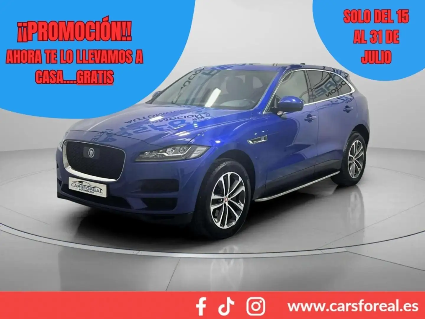 Jaguar F-Pace 3.0TDV6 Prestige Aut. AWD Blauw - 1