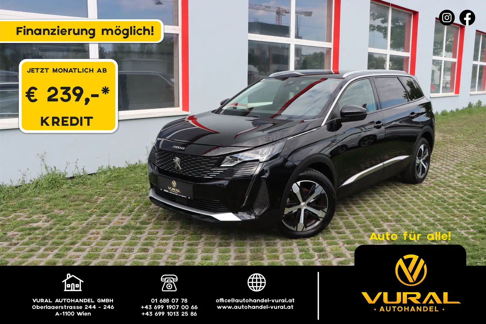 Peugeot 5008 Allure|LED|7SITZER|RÜCKFAHRKAMERA|Schaltwippen Schwarz - 1