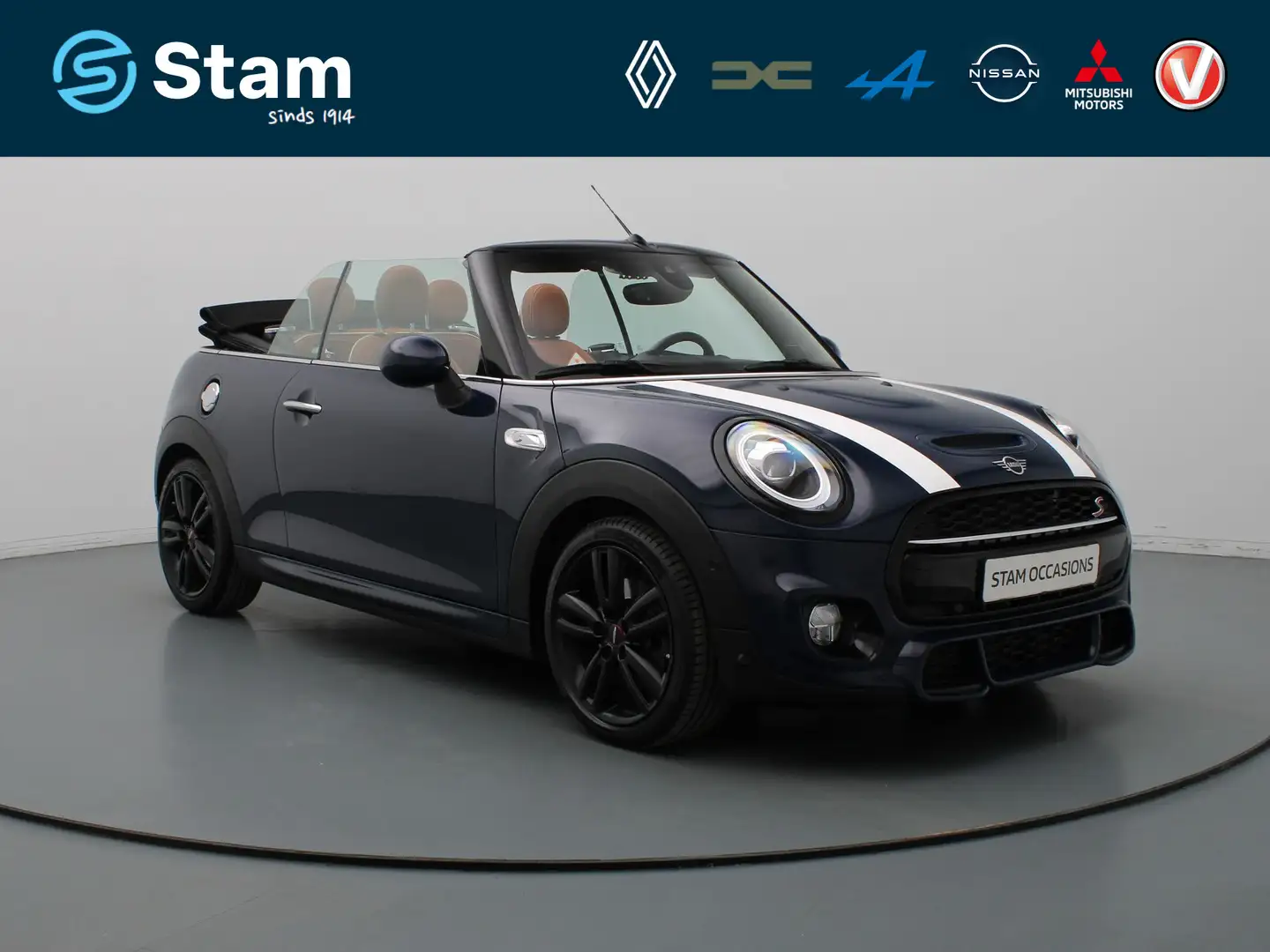 MINI Cooper S Cabrio Mini 190pk Night Jack Edition Automaat Harman Kard Bleu - 1