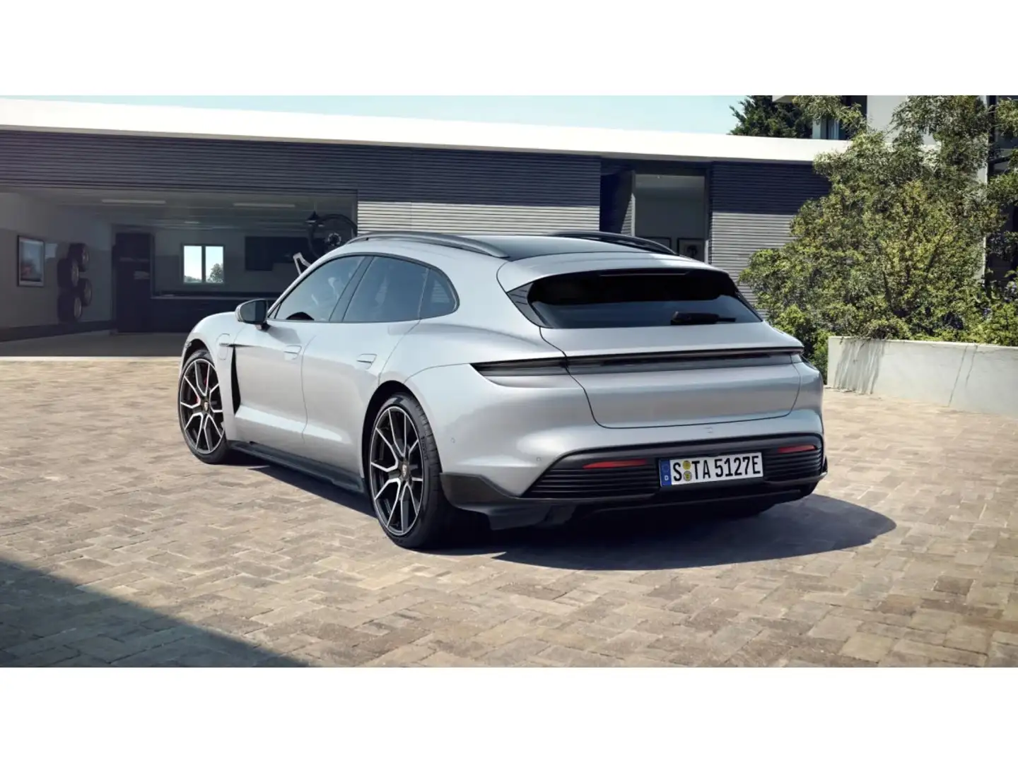 Porsche Taycan 4S Sport Turismo Gris - 2