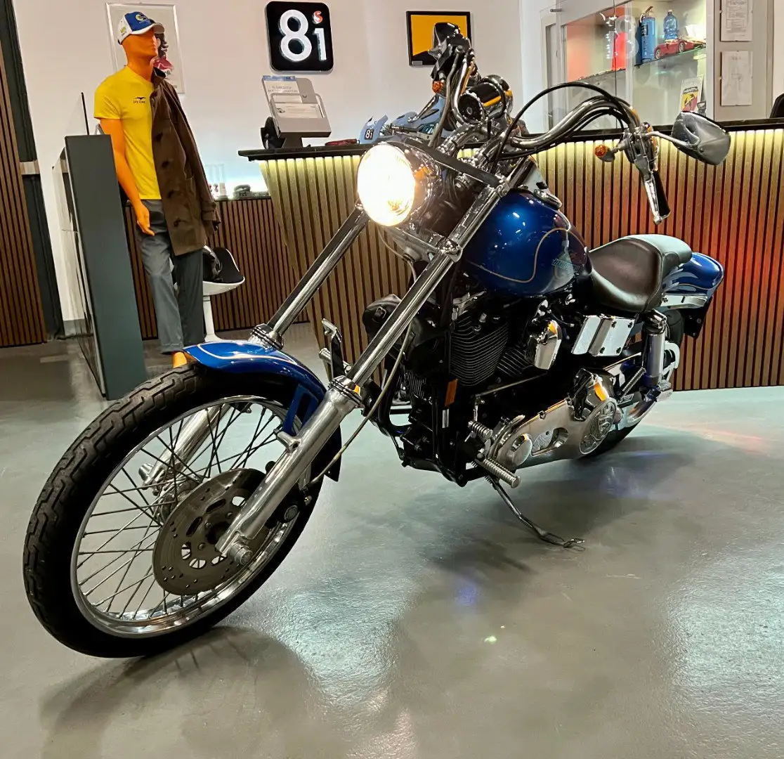 Harley-Davidson 1340 Dyna Wide Glide Custom Blauw - 1