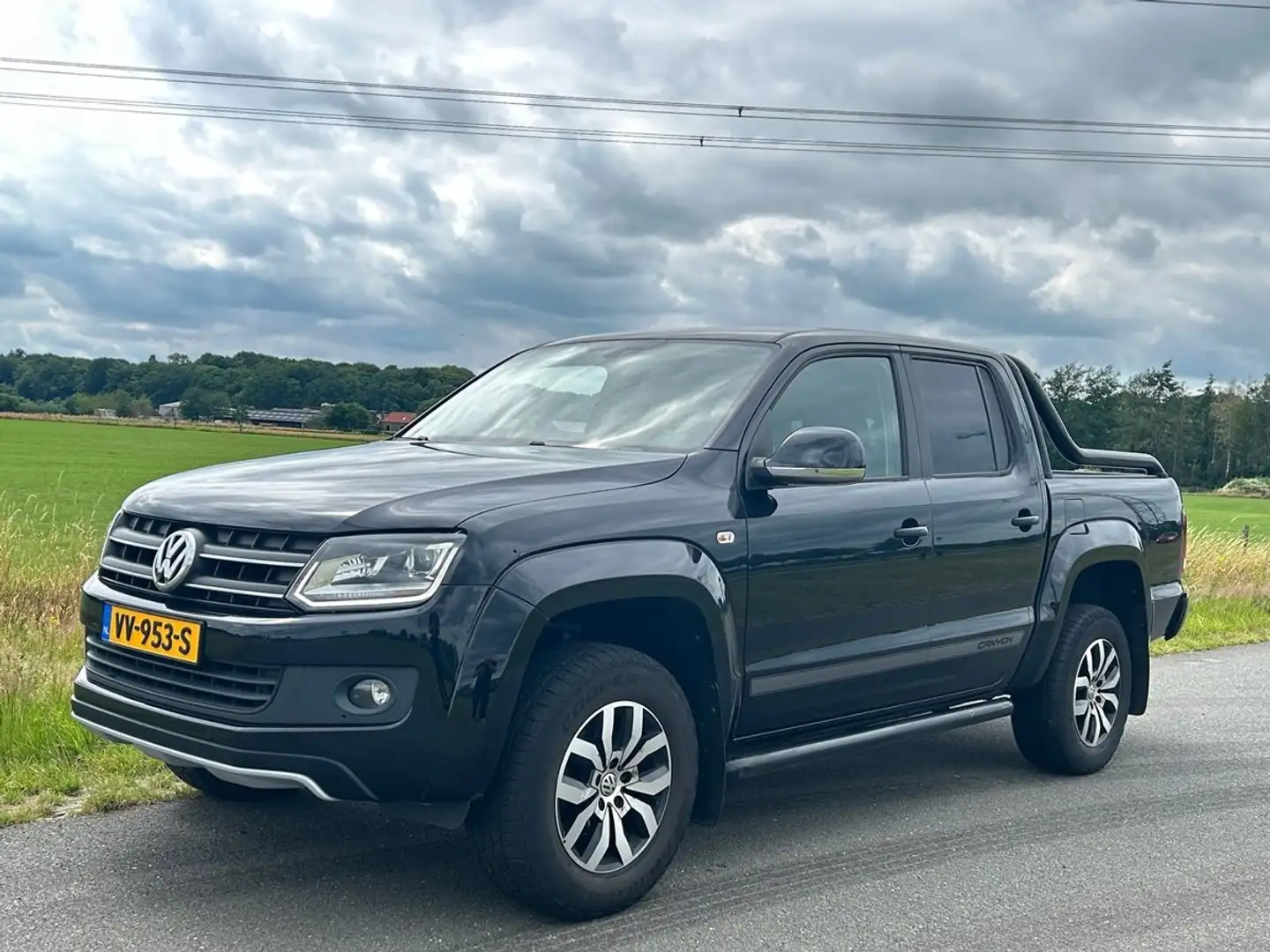 Volkswagen Amarok 2.0 TDI 4M. Canyon Aut., Leer, Navi, Cruise, ECC Zwart - 2