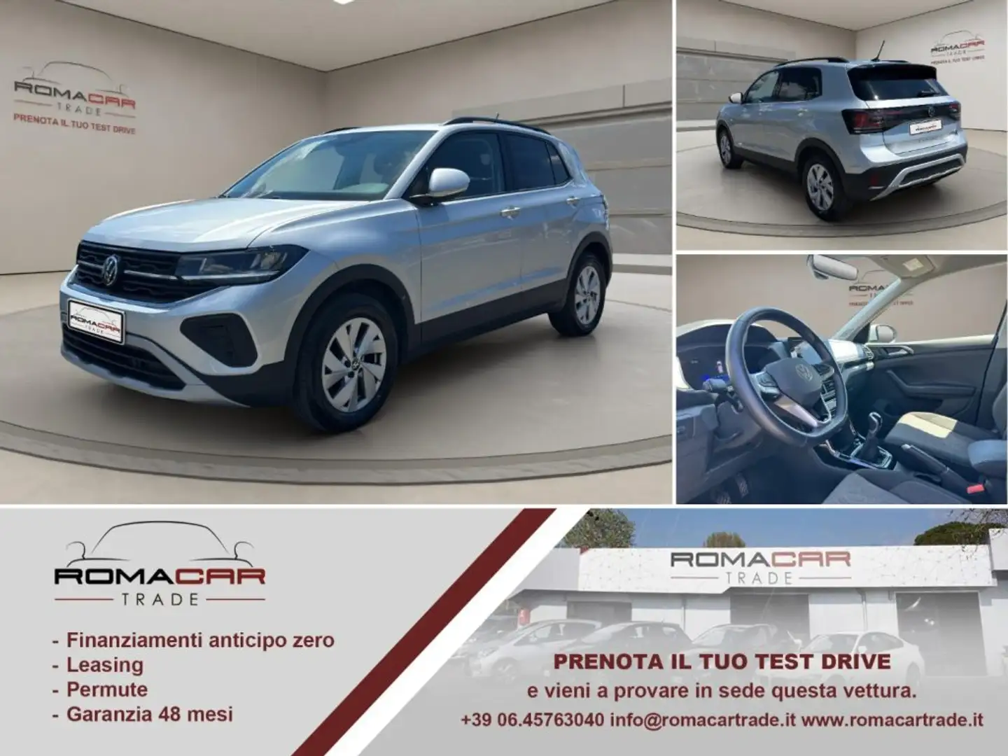Volkswagen T-Cross 1.0 TSI Life 2024 🔥 AUTO PRESENTI IN SEDE! Argento - 1