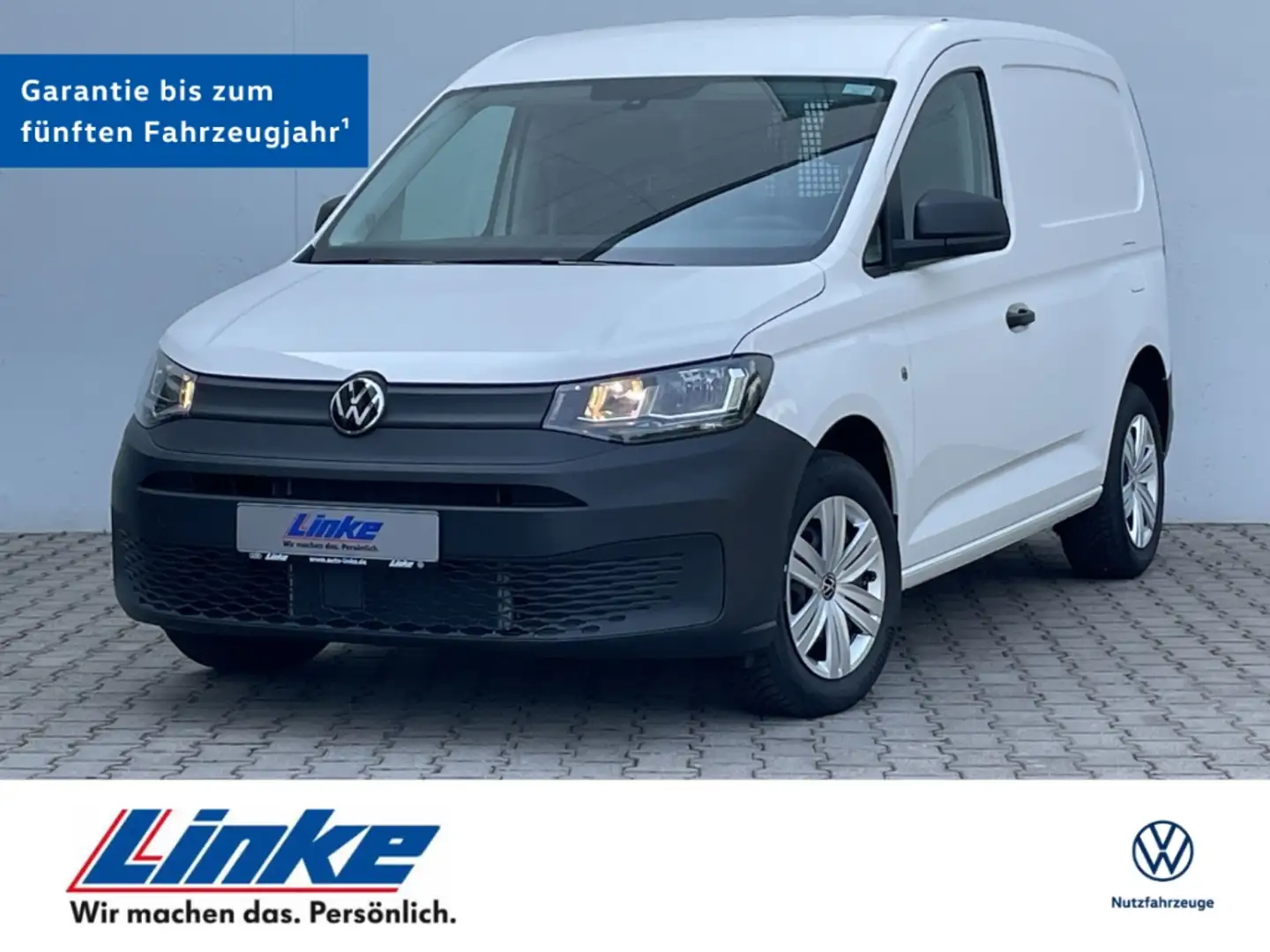 Volkswagen Caddy Cargo 2.0 TDI 6-Gang-Schaltgetriebe PDC hi Weiß - 1