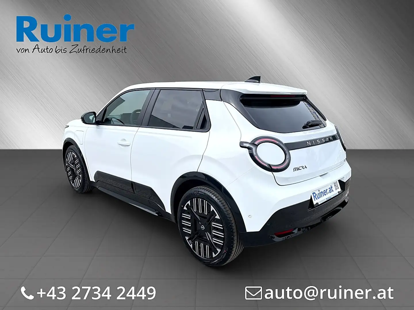 Nissan Micra 40kWh Advance Aut.   €  21.658,- excl. Mwst. Weiß - 2