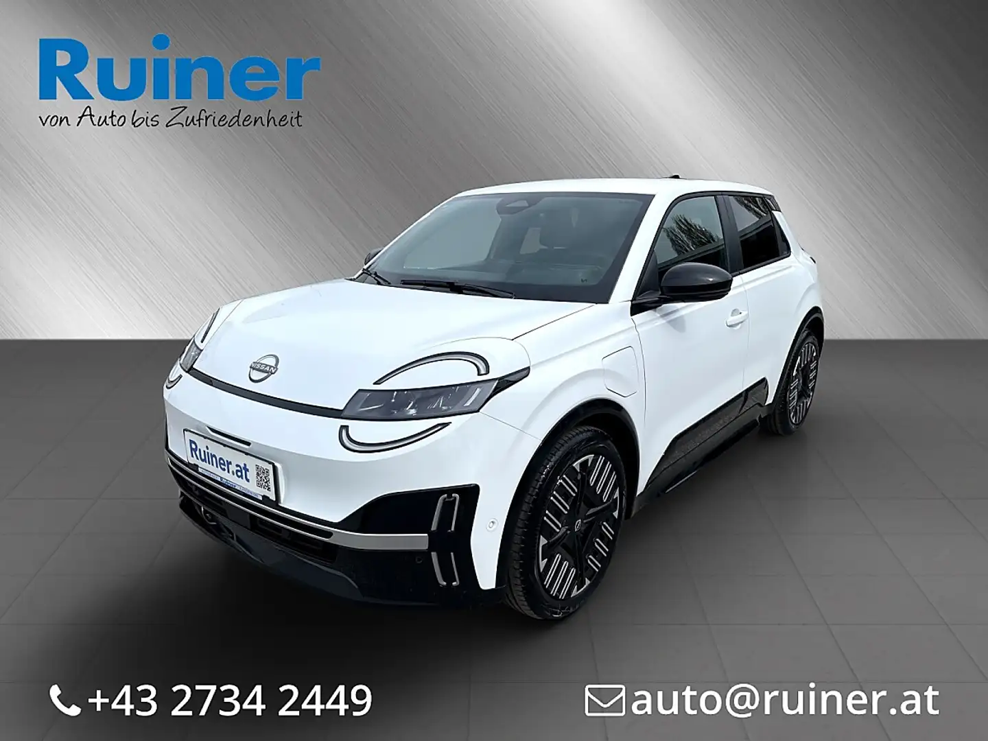 Nissan Micra 40kWh Advance Aut.   €  21.658,- excl. Mwst. Weiß - 1