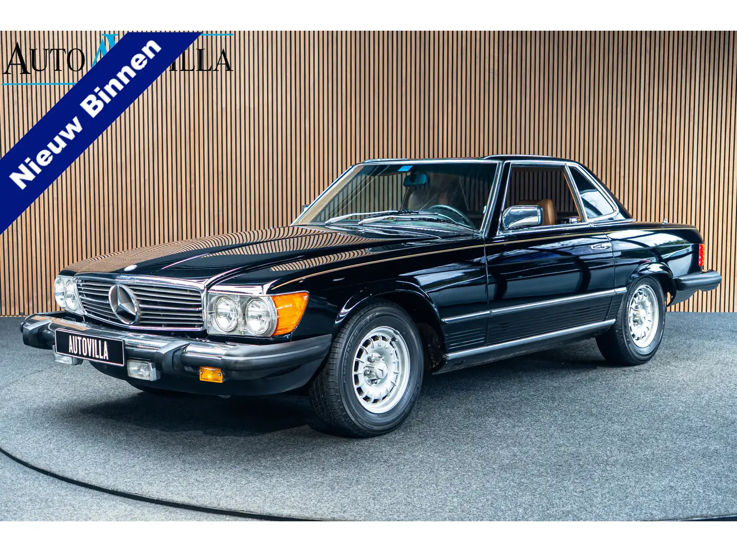 Mercedes-Benz SL 380 SL Aut. Hardtop Beige leer Airco Cruise Elektr. be Schwarz - 1