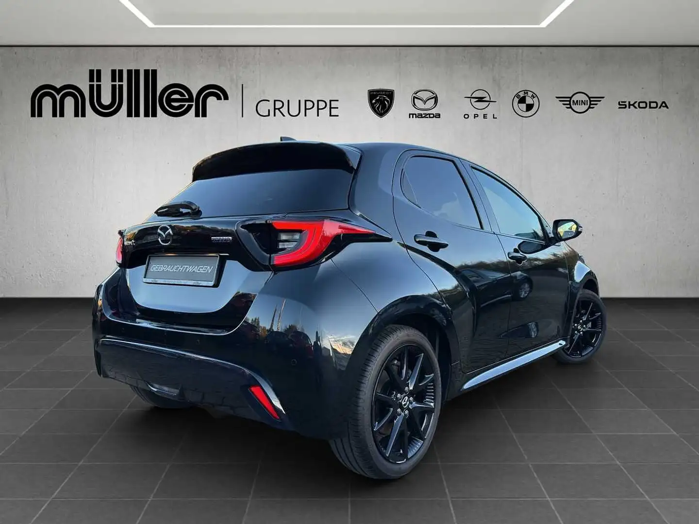 Mazda 2 Hybrid VVT-i 116 PS e-CVT FWD HOMURA PLUS Schwarz - 2