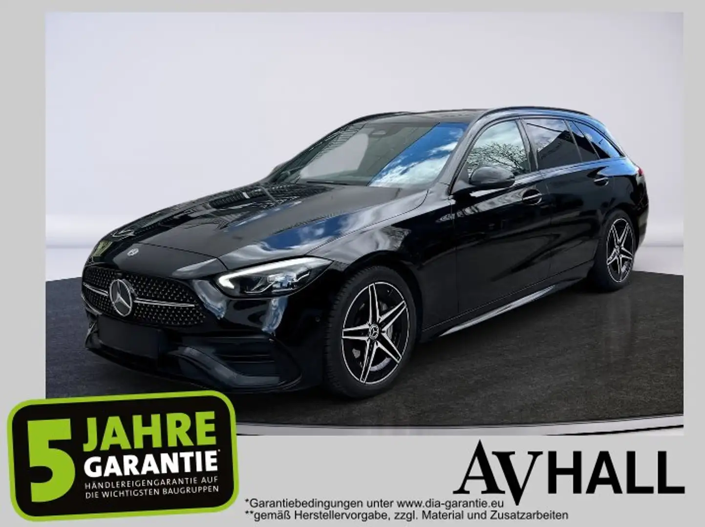Mercedes-Benz C 300 d T 2xKlima ACC AHK AUT Kam. KlimaA LED LM Schwarz - 1