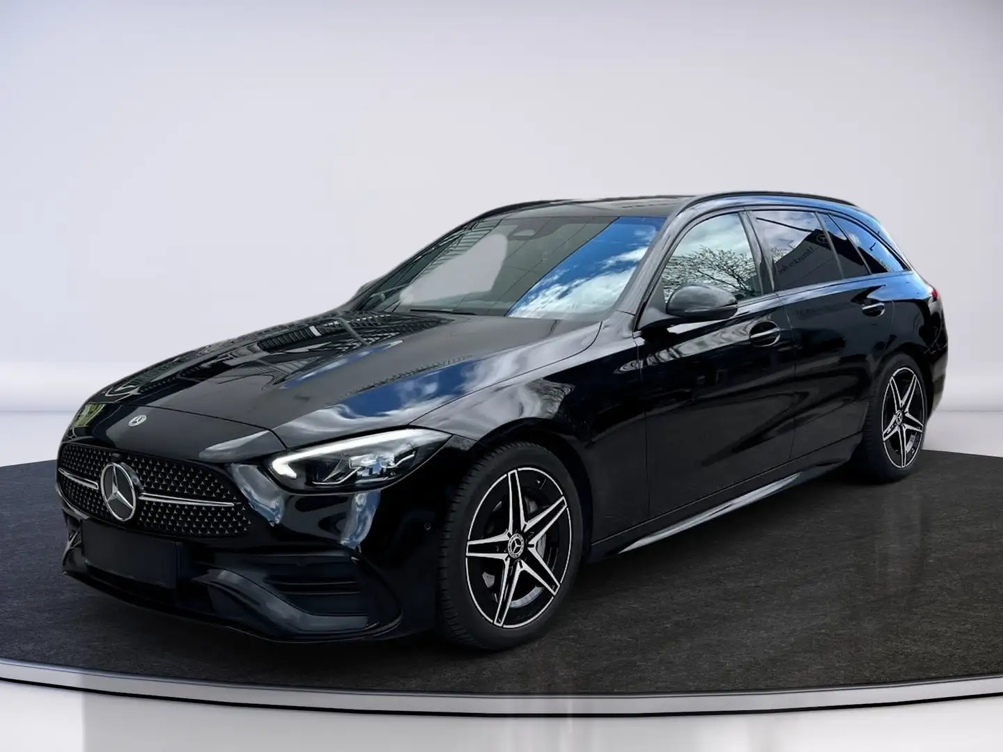 Mercedes-Benz C 300 d T 8fach bereift ACC AHK Kam. LED Schwarz - 2