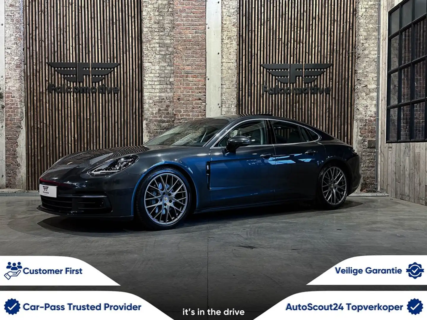 Porsche Panamera 4S D*4.0 V8 BI-TURBO*PDK*LUCHTVERING*FULL OPTION!* Gris - 1