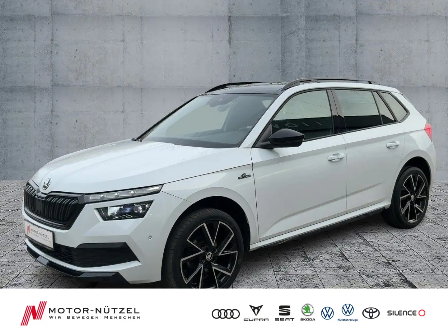 Skoda Kamiq 1.5TSI MONTE CARLO LED+NAV+ACC+SHZ+VC+PANO Blanco - 1