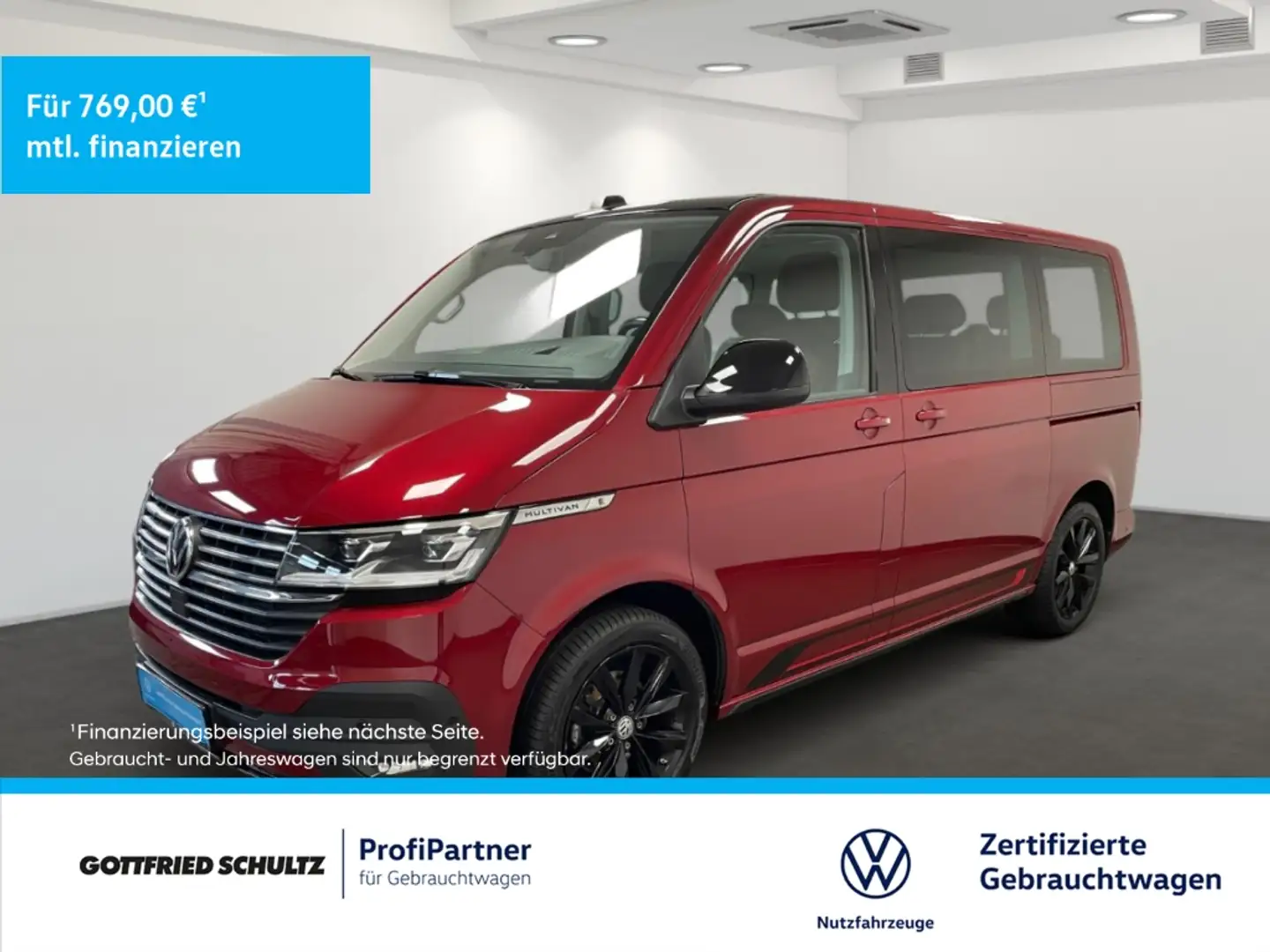 Volkswagen T6.1 Multivan Edition 2.0 TDI DSG Rückfahrkamera Rot - 1