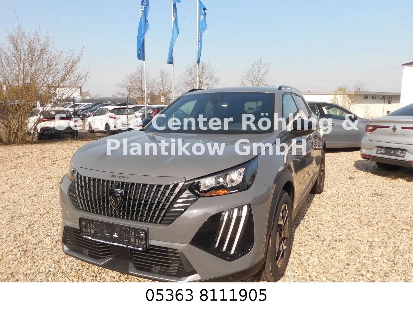 Peugeot 2008 Allure | 360 Grad Kamera | Einparkh. Vo+Hi Grau - 1