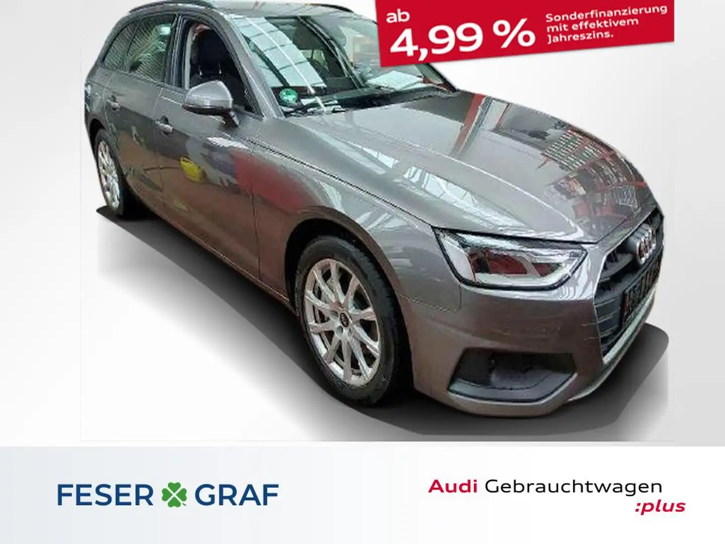 Audi A4 Avant 40 TDI S tronic AHK/Rfk Gris - 1