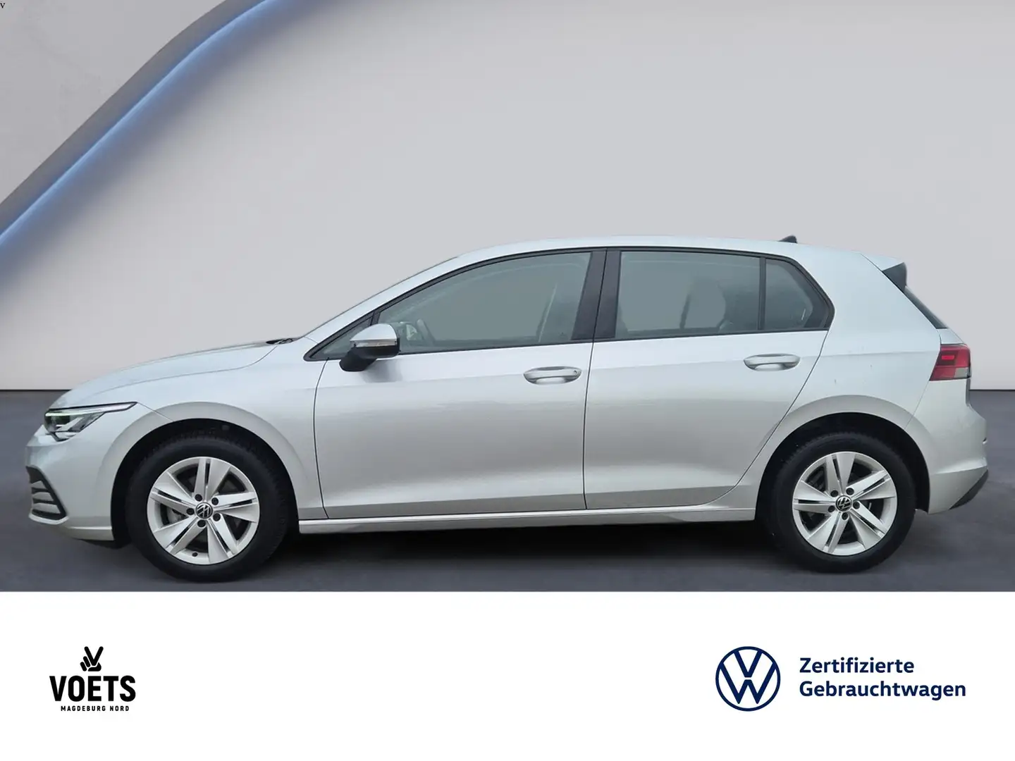 Volkswagen Golf VIII 1.5TSI LIFE LED+Sitzhzg.+PDC+Navi Srebrny - 2