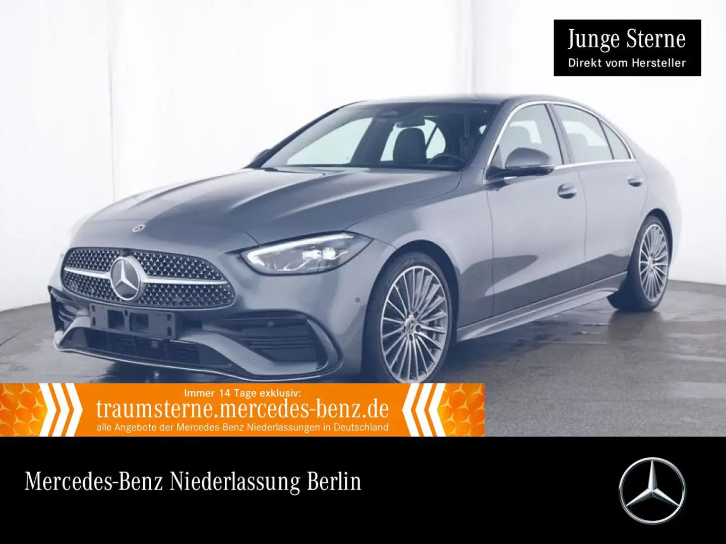 Mercedes-Benz C 200 AMG+360+LED+KEYLESS+9G Grau - 1