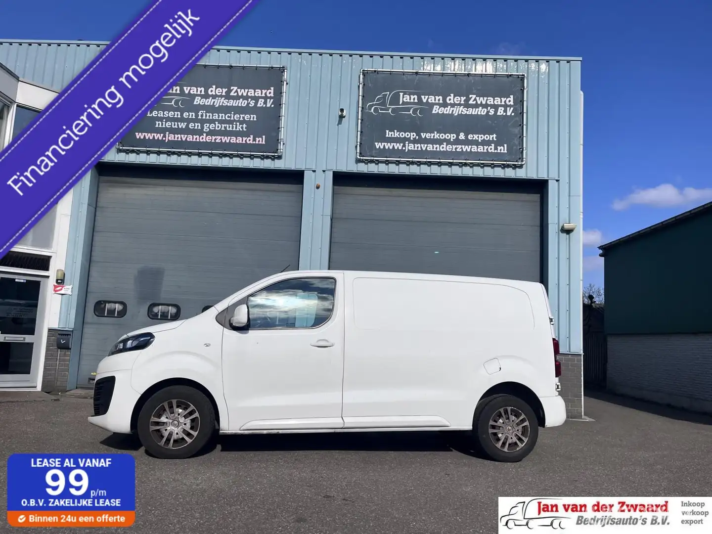 Citroen Jumpy bestel 2.0 BlueHDI Euro 6 120 Club Airco Navi 3 zi Bianco - 1