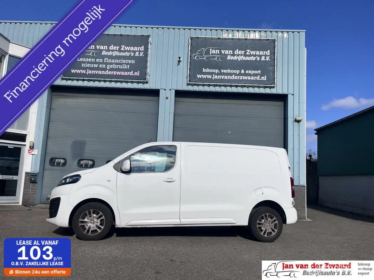 Citroen Jumpy bestel 2.0 BlueHDI Euro 6 120 Club Airco Navi 3 zi Blanc - 1