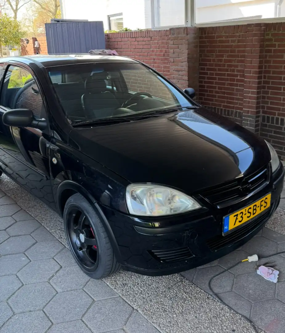 Opel Corsa 1.2-16V Essentia Zwart - 2