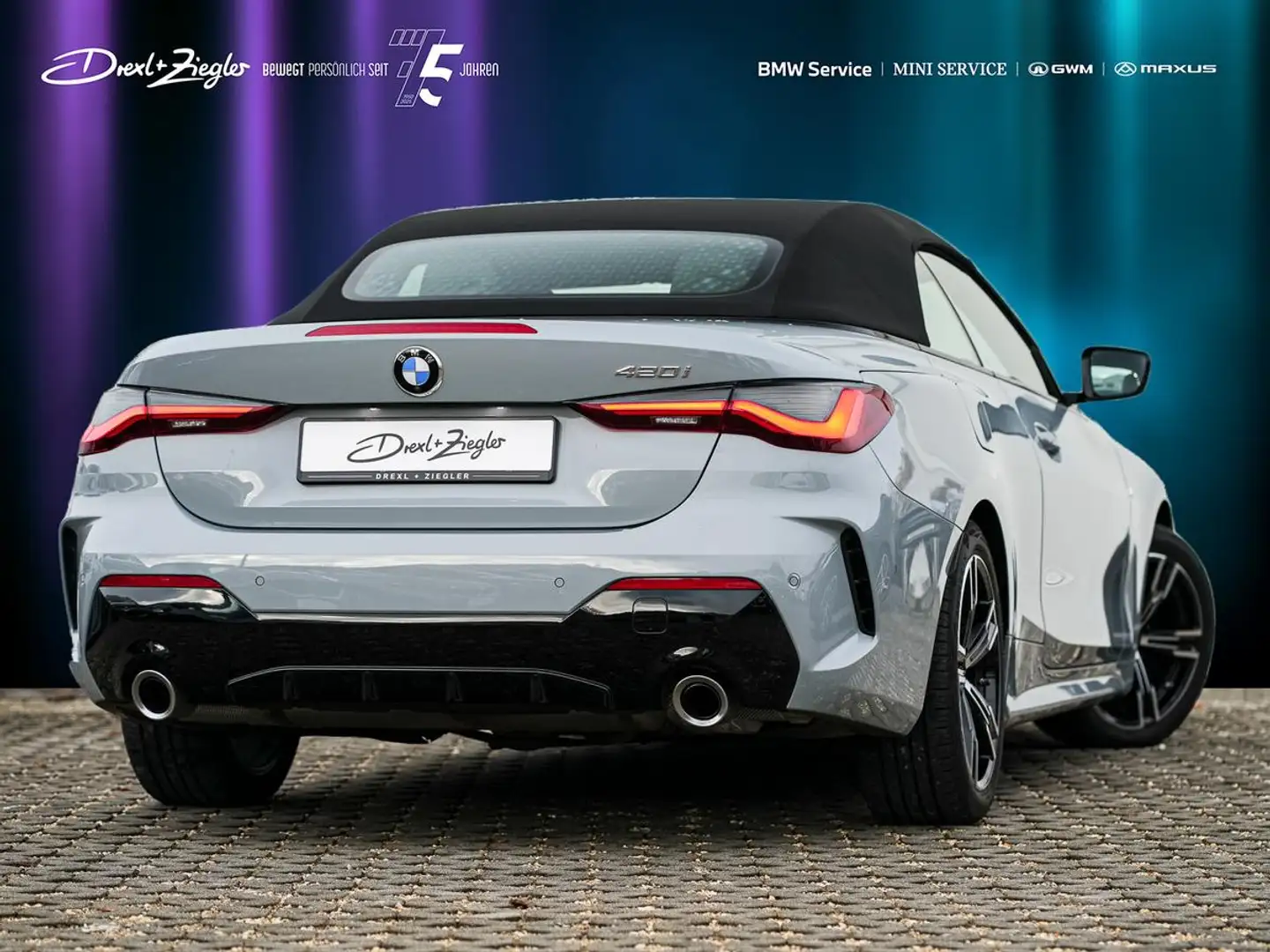 BMW 420 i Cabrio M-Sport ACC KoZg L-Heizung Nackenw Gri - 2