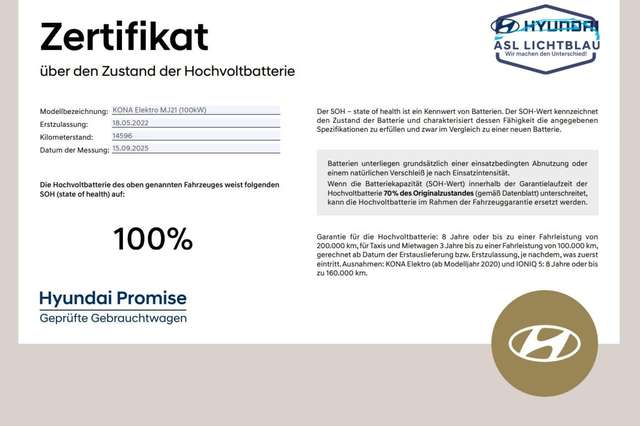 Hyundai KONA Elektro (100kW) Edition 30 Plus-Paket 100kW
