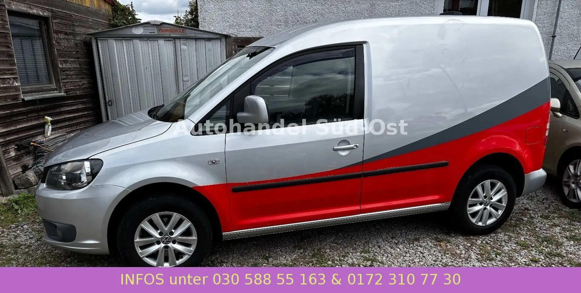 Volkswagen Caddy KastenNavi PDC Leiterklappe 1.Hand AHK Alu Argent - 2