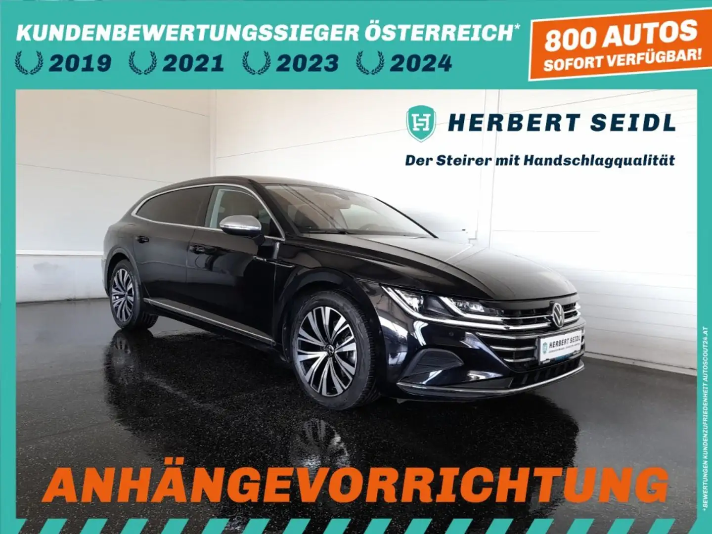 Volkswagen Arteon SB ELEGANCE 2,0 TDI DSG *IQ-LIGHT LED / VIRTUELL PRO / NAVI / AHV & KAMERA / ACC / E-KLAPPE / KEYLESS* Schwarz - 1