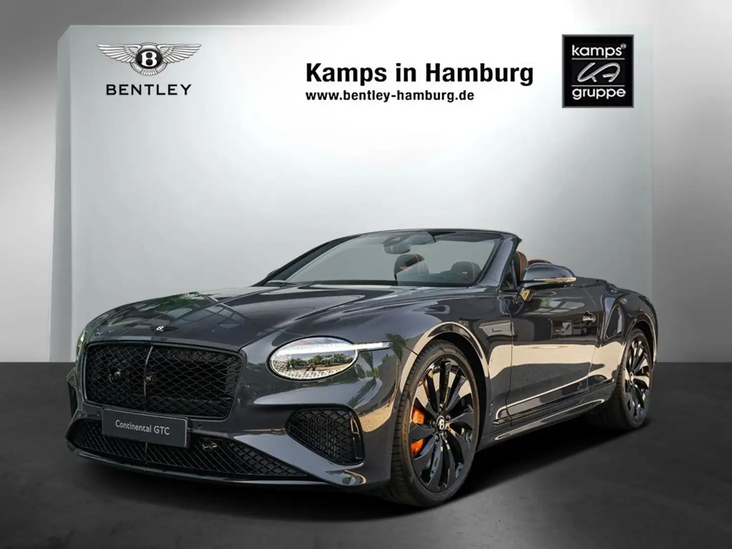 Bentley Continental GTC Black Edition V8 Hybrid Gris - 1