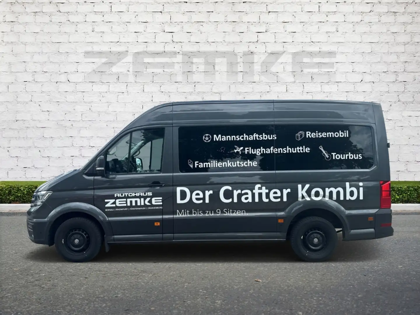 Volkswagen Crafter 35 Trendline Kombi 9-Sitzer Standheizung Automatik Grau - 2