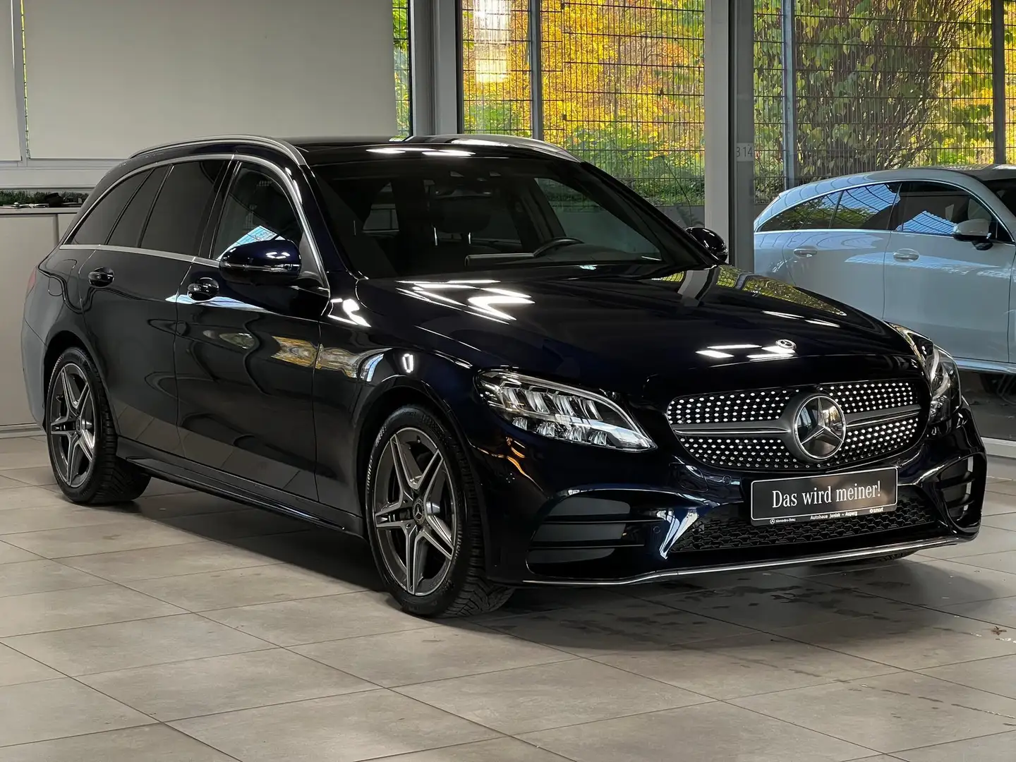 Mercedes-Benz C 200 T AMG Line MASSAGESITZE DISTRONIC+PANODACH Blau - 2