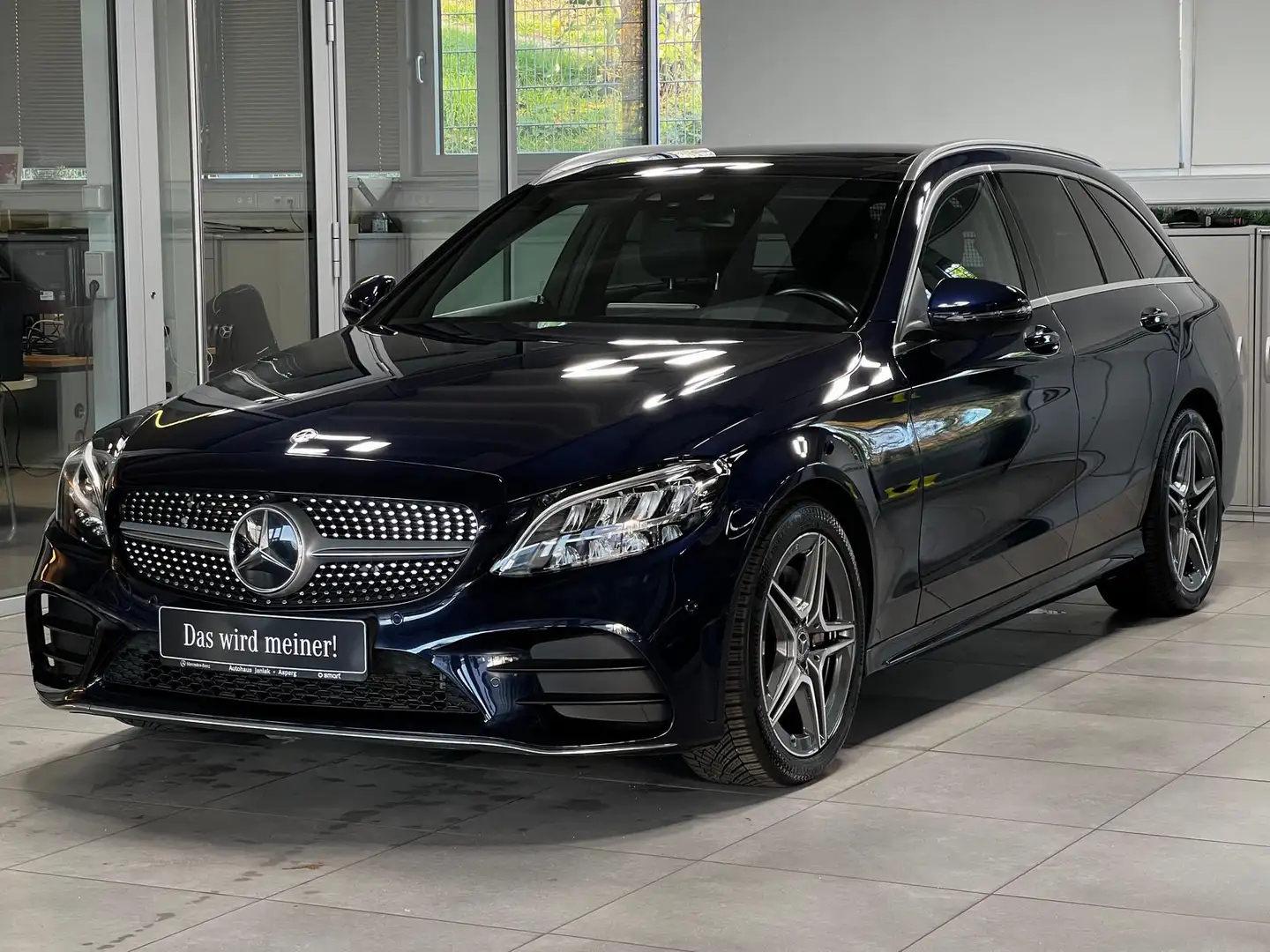 Mercedes-Benz C 200 T AMG Line MASSAGESITZE DISTRONIC+PANODACH Blau - 1
