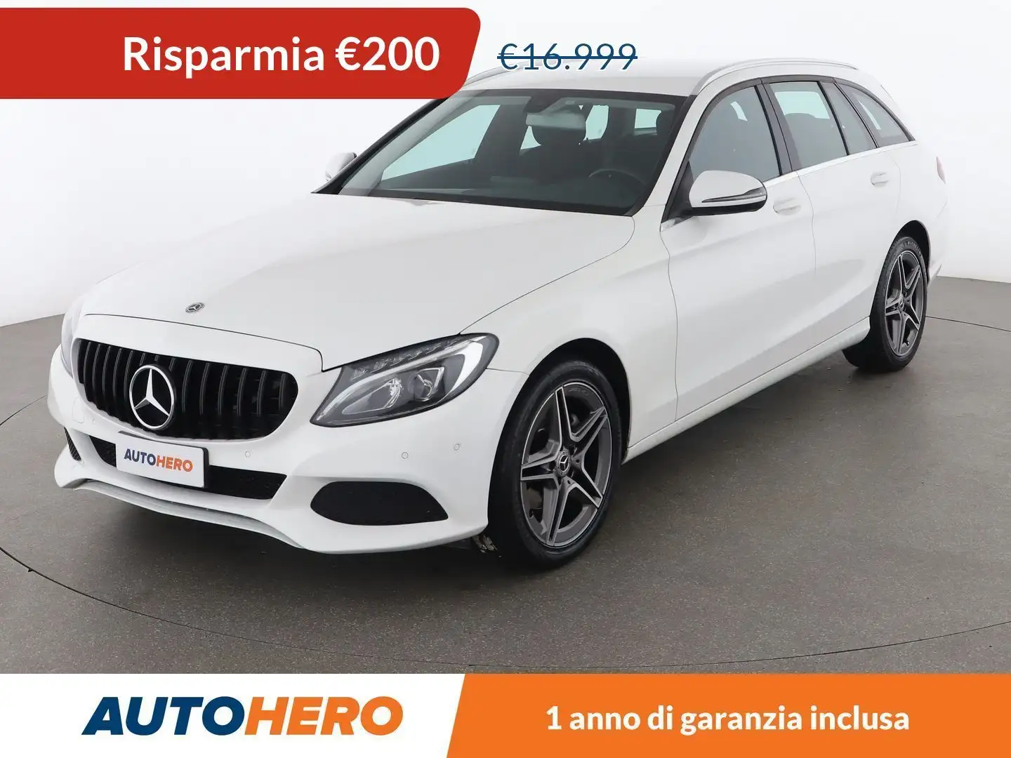 Mercedes-Benz C 220 C 220 d Business S.W. Auto Bianco - 1