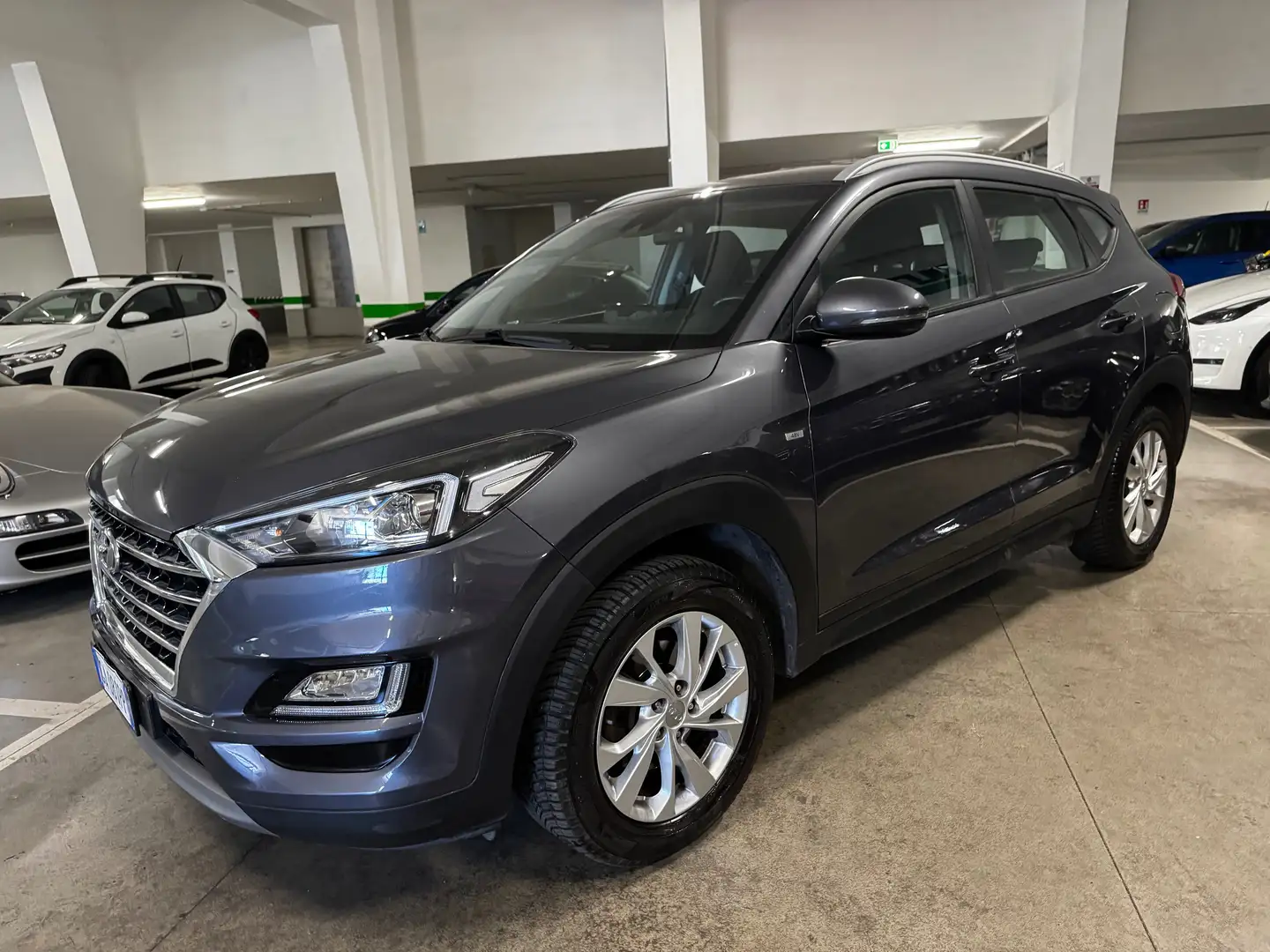 Hyundai TUCSON TUCSON 1.6CRDi 48V#XTECH#HYBRID#116CV#TELECAMERA Grigio - 2