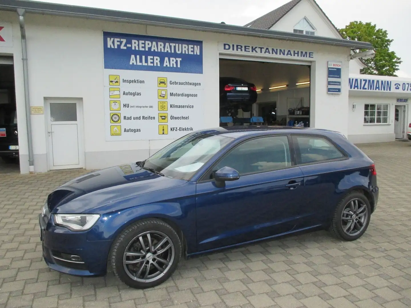 Audi A3 2.0 TDI ambition quattro Blau - 1
