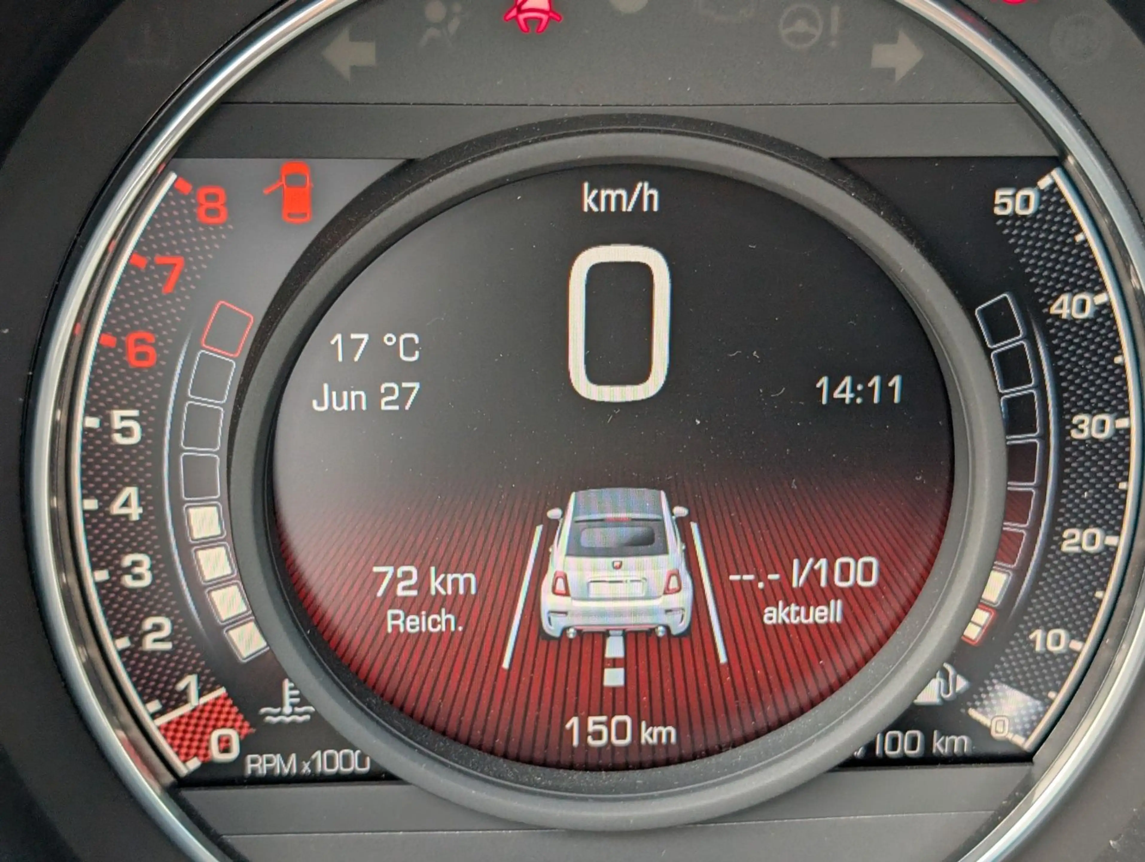 Abarth 595C Cabrio, Schalter PDC, MATT — photo 15