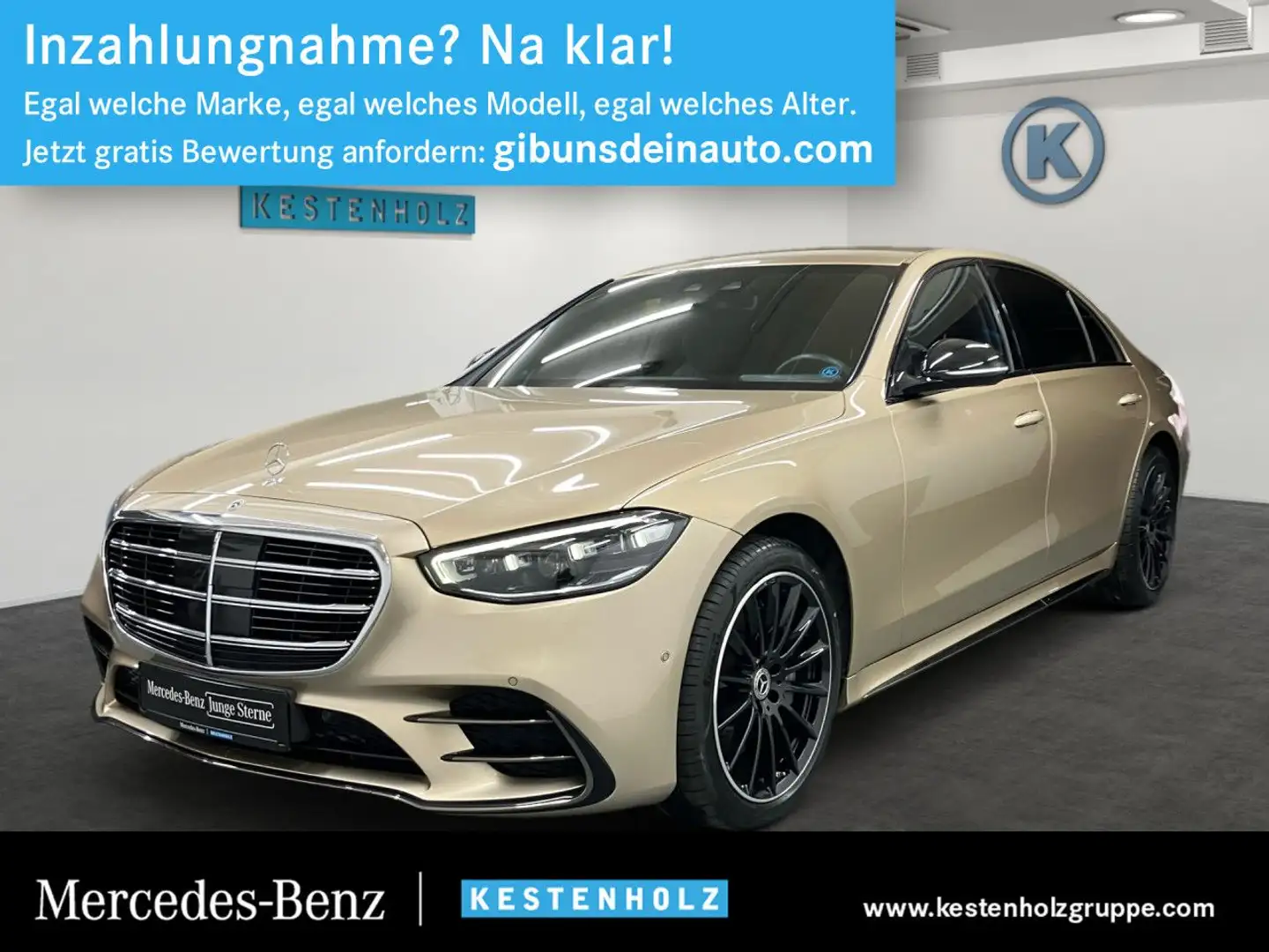 Mercedes-Benz S 400 d L 4Matic LEDER+AIRMATIC+MEMORY+BURMESTER Oro - 1