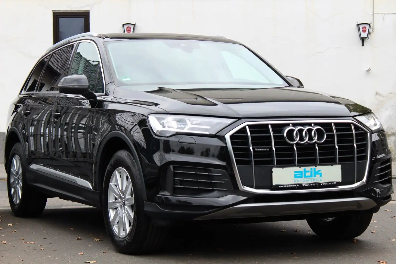 Audi Q7 1.HAND! qu VIRTUAL KAMERA LEDER MMI-PLUS GLAS Schwarz - 1