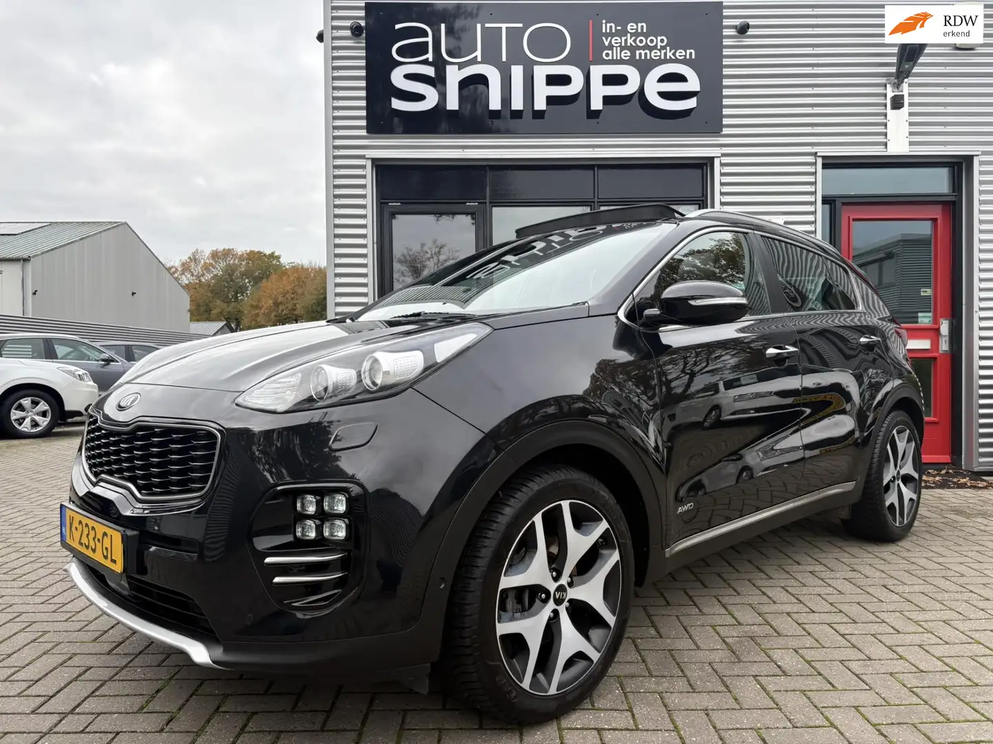 Kia Sportage 1.6 T-GDI 4WD GT-Line PlusLine 4X4-VOLLEDER-JBL SO Zwart - 1