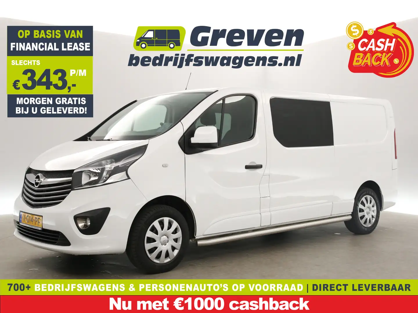 Opel Vivaro 1.6 CDTI L2H1 | MARGE | DC | Airco | Cruise | Trek Blanc - 1