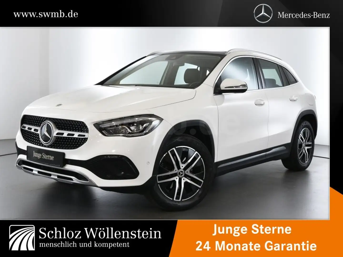 Mercedes-Benz GLA 200 Progressive/LED/PanoD/BusinessP/Totw/Cam Weiß - 1