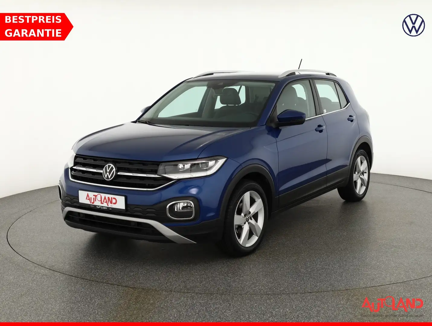 Volkswagen T-Cross 1.0 TSI Style LED App-Connect AHK DAB Blauw - 1