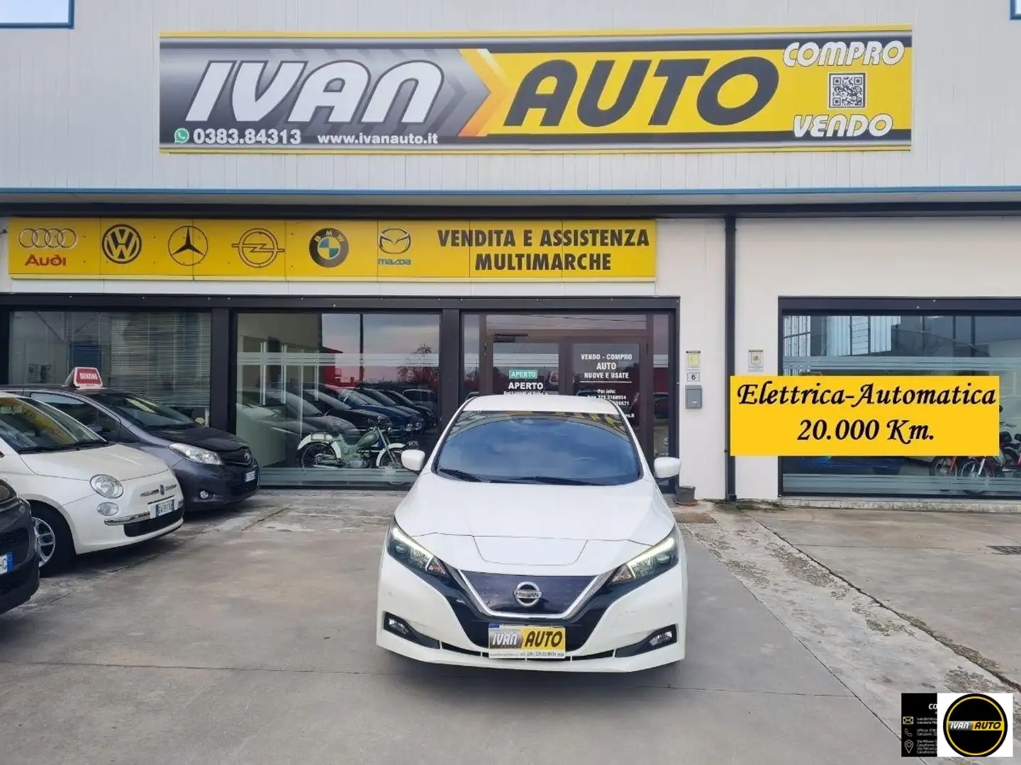 Nissan Leaf Tekna 40 kWh-Elettrica-20.000 Km Blanco - 1