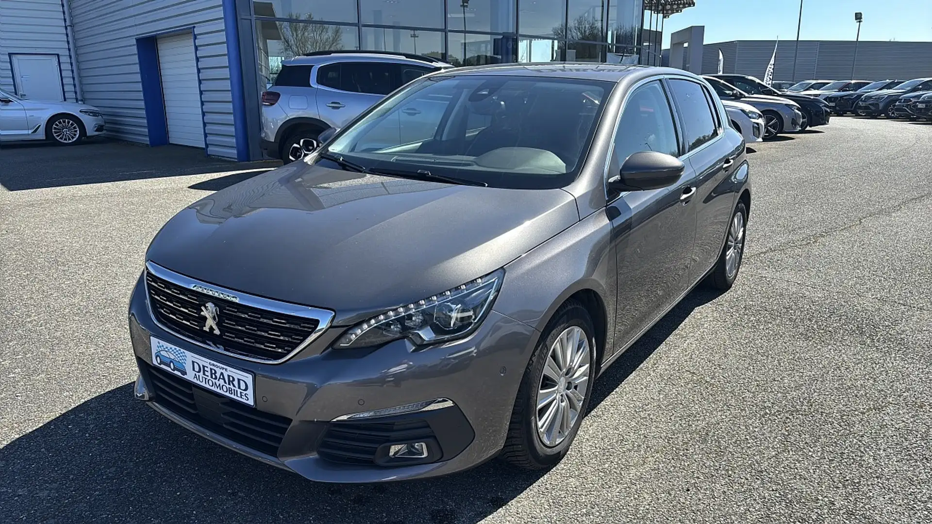 Peugeot 308 1.2 PURETECH 130CH S\u0026S ALLURE PACK EAT8 Gris - 1