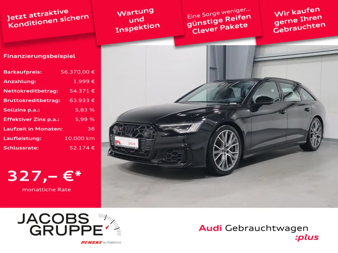 Audi S6 Avant 3.0 TDI quattro Pano*LED*R-Kamera * Noir - 1