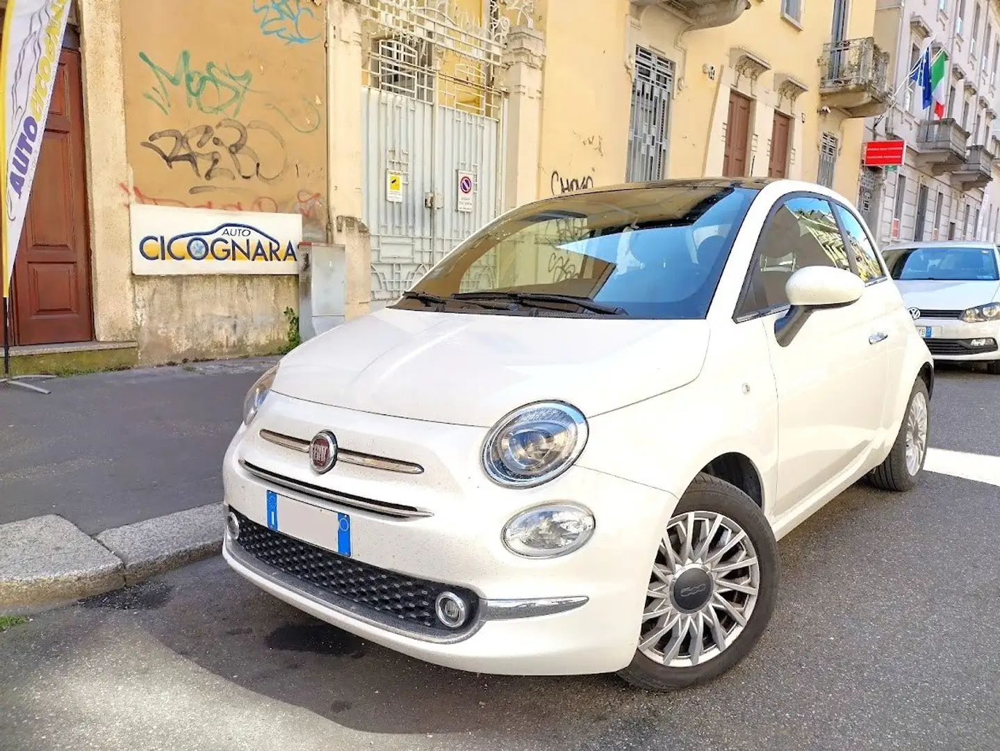 Fiat 500 1.0 hybrid Dolcevita 70cv Blanc - 1