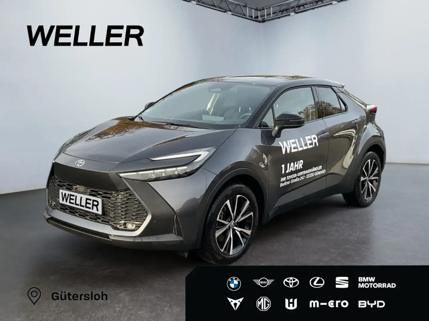 Toyota C-HR 2.0 Plug-in-Hybrid Teamplayer *LED*ACC*CAM*SHZ*TWA Grau - 1